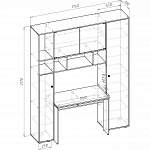 Чертеж Стол компьютерный Макс 102 BMS