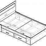 Чертеж Кровать Памир Беатрис BMS