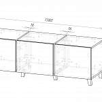 Чертеж Тумба под ТВ Серсея BMS
