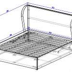 Чертеж Кровать Беверли 2 BMS