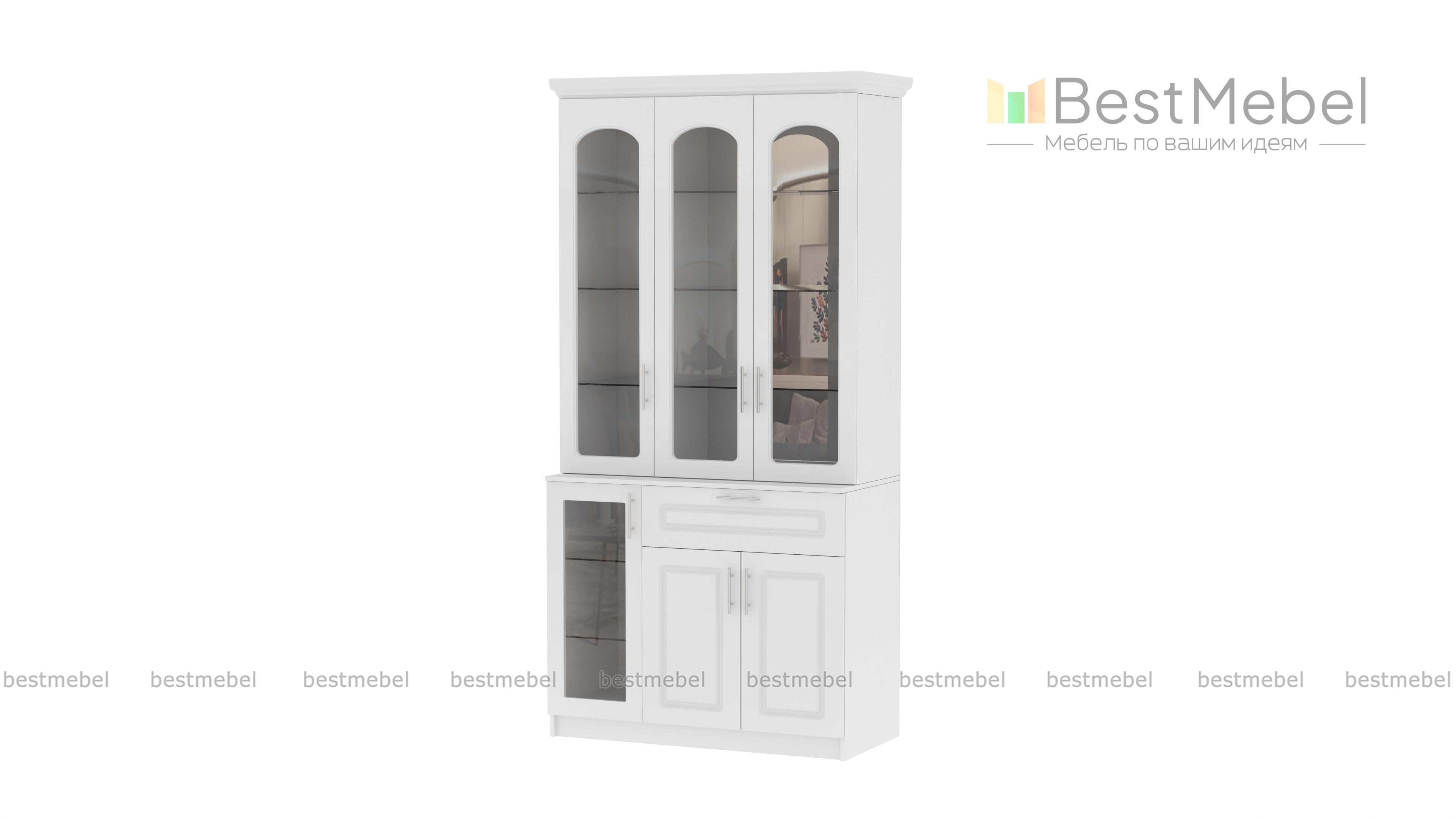 Шкаф для посуды Венеция 2 BMS