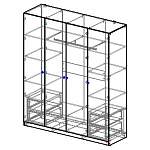 Чертеж Распашной шкаф Валерия-Октава 4,8 BMS