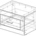 Чертеж Тумба прикроватная Токио ПМ-131.03 СМ BMS