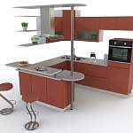 Кухня с барной стойкой Инеза BMS - Фото 2