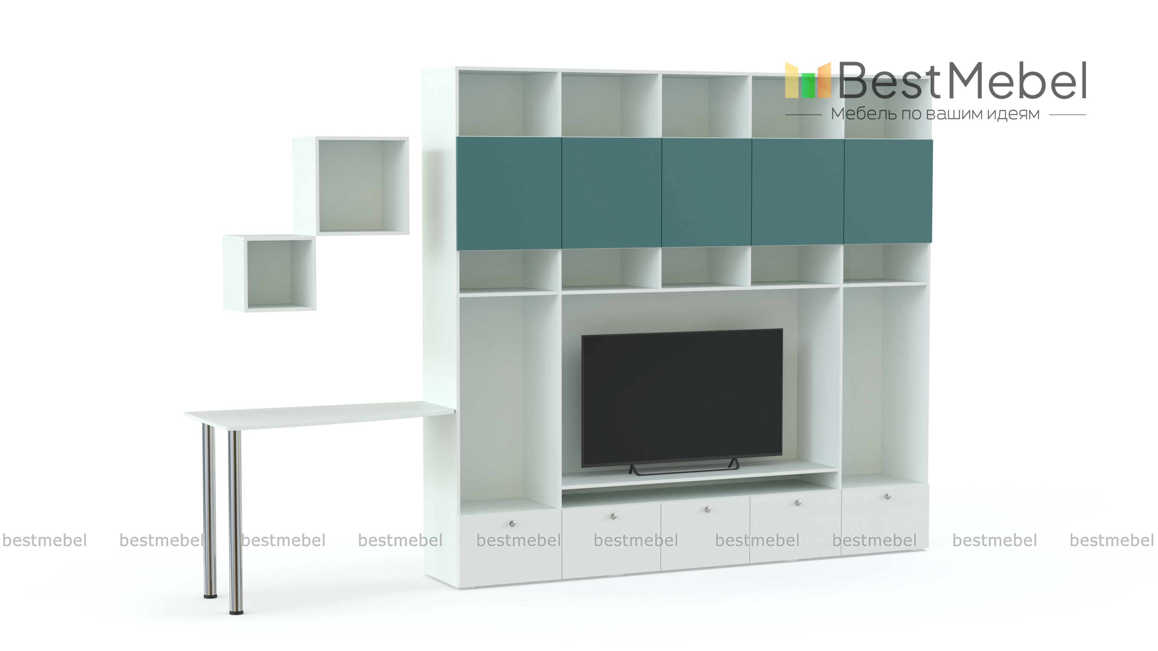 Стенка со столом Бриана BMS - Фото