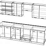 Чертеж Кухня День-Ночь 2800 BMS