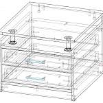 Чертеж Тумба прикроватная Амалия BMS