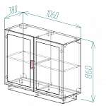 Чертеж Комод-витрина Классик BMS
