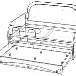 Чертеж Кровать-тахта детская Фуксия BMS