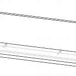 Чертеж Полка Лайт КМК 0551.3 BMS