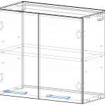 Чертеж Шкаф верхний Джейн 2 двери BMS