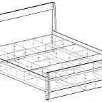 Чертеж Кровать Ксено СТЛ.078.18 BMS