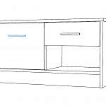 Чертеж Тумба для обуви Т1Д1Ш BMS