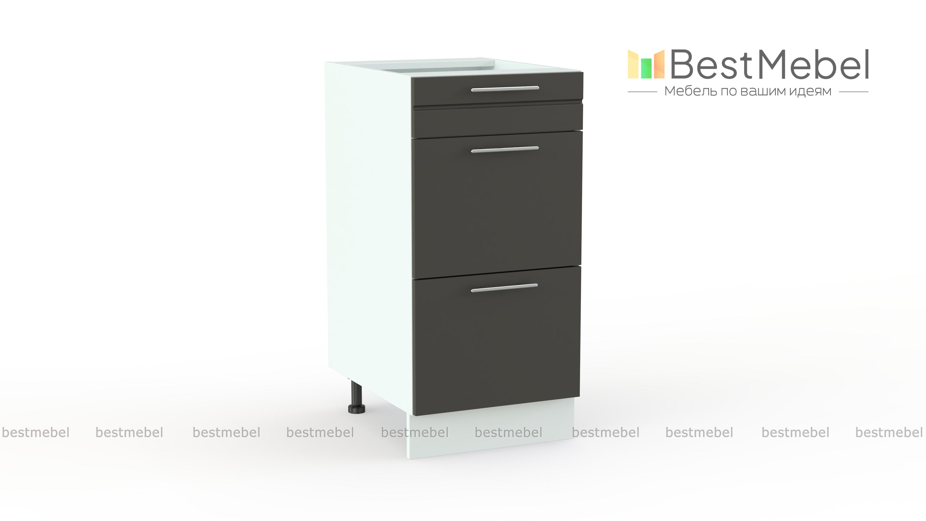 Стол  Олимпия с 3-мя ящиками BMS - Фото