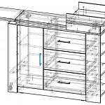 Чертеж Комод Аниса-3 BMS