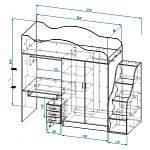 Чертеж Детская кровать 1.11 BMS