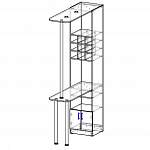 Чертеж Стойка барная Граффити BMS